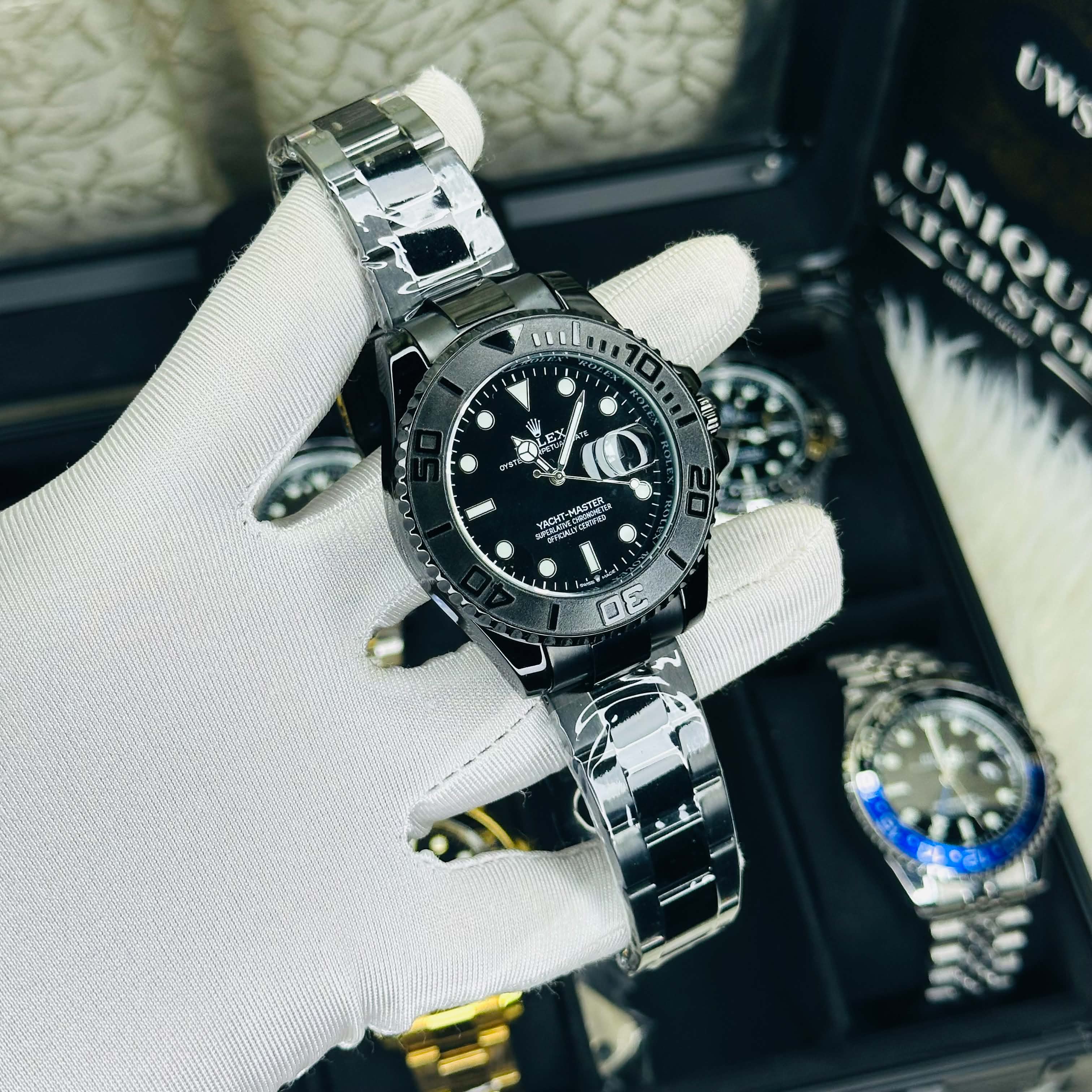 Premiume Quality Yach Sub Full Black RLX Watches