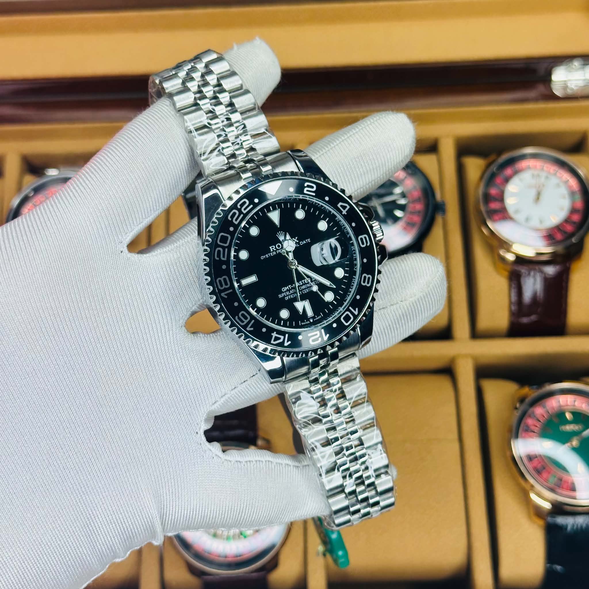 GMT MASTER Watch Full Silver