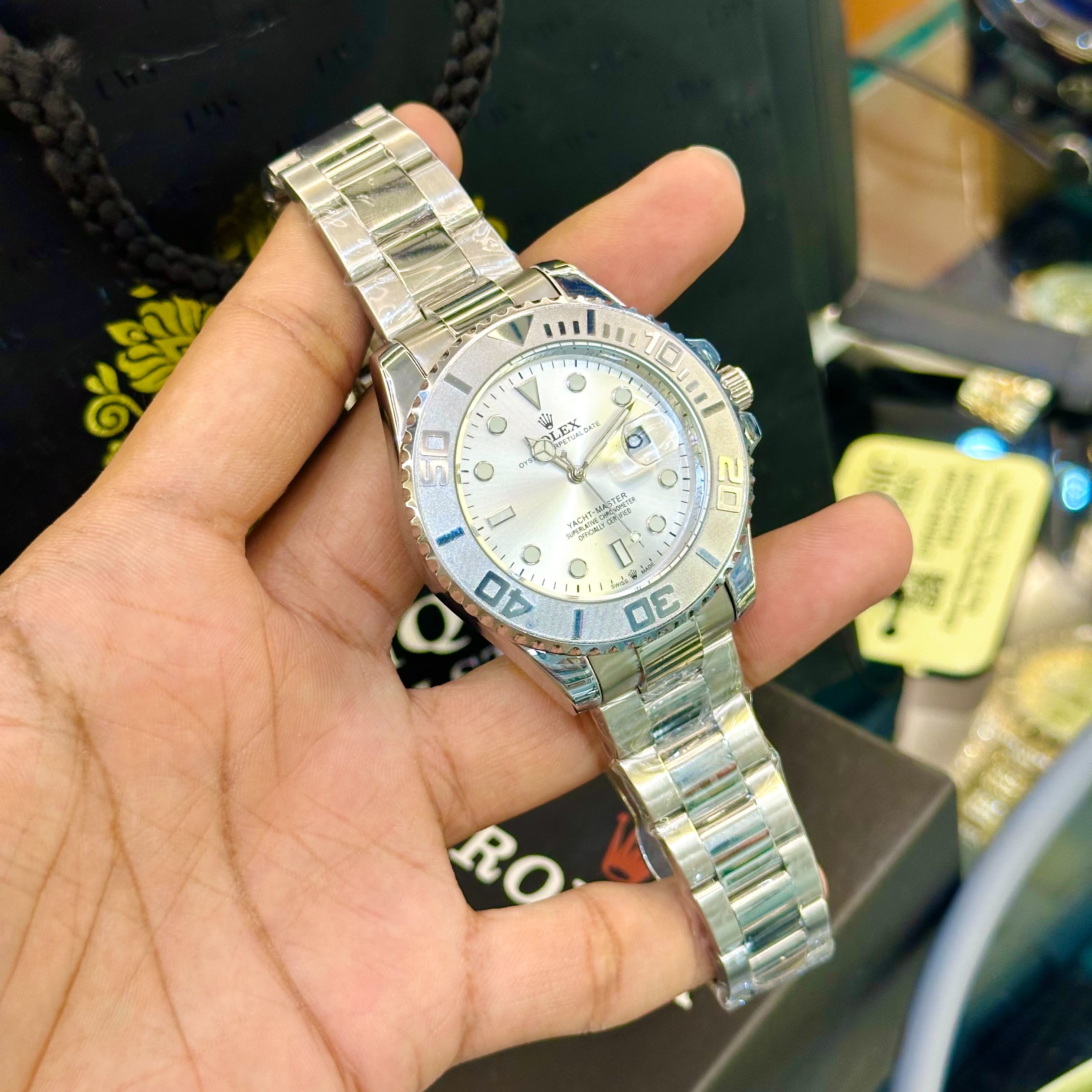 Yacht Master Full silver Watches